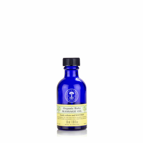 Neal's Yard Remedies Organic Baby Massage Oil Front Product Photo Shot