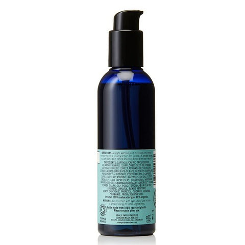 NEW Beauty Sleep Shower Oil back of bottle