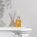 Organic Aromatherapy Reed Diffuser - Calming diffuser out of box on nice ledge