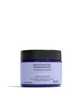 Jar of rejuvenating frankincense hydrating cream on a white background