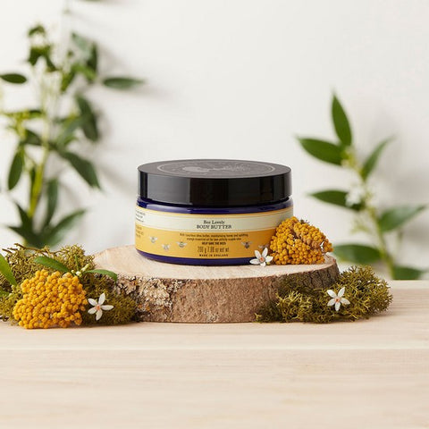 Bee Lovely Body Butter herbs background