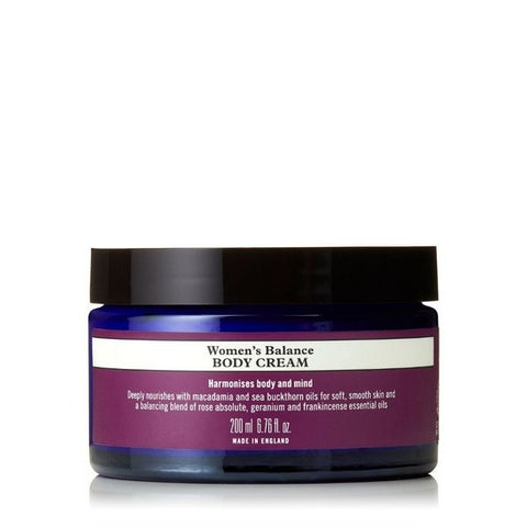 NEW Women's Balance Body Cream 200ml front of container