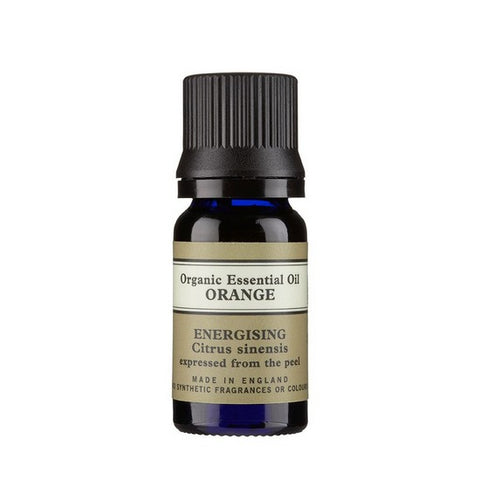 Orange Organic Essential Oil front of bottle