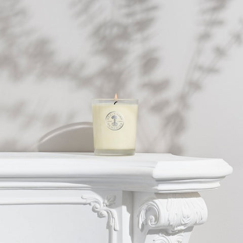 Organic Aromatherapy Candle - Balancing candle out of box on nice ledge
