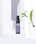 Reviving White Tea Toning Eye Gel package with leaves on ice platform