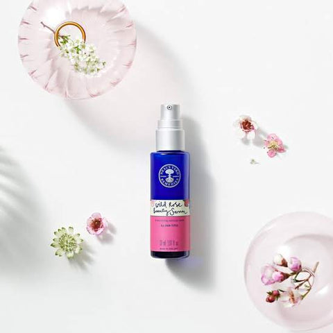 Wild Rose Beauty Serum with background